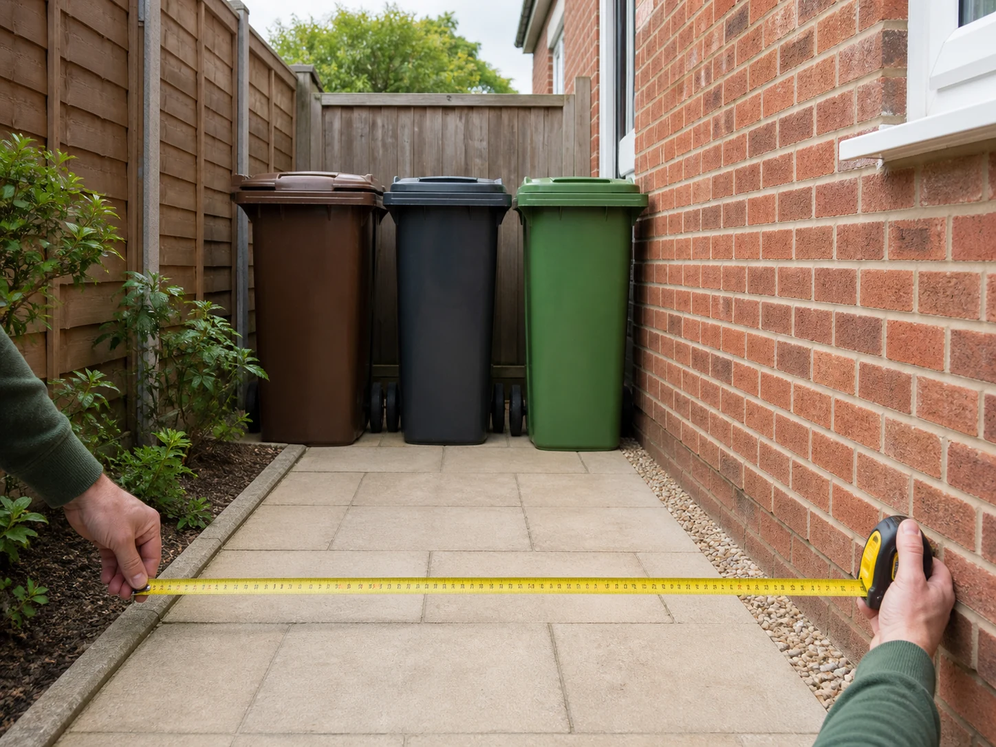 How to measure a wheelie bin
