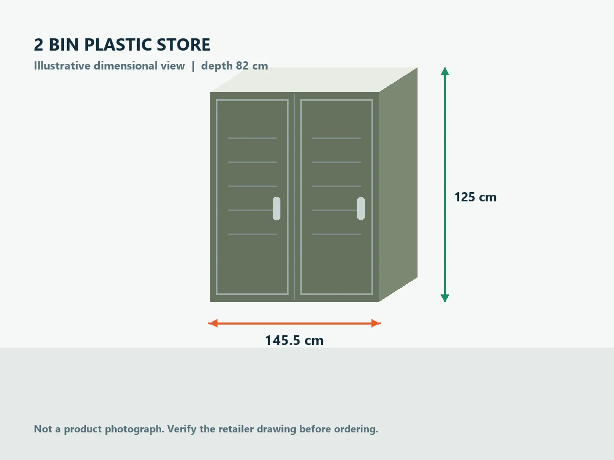 Keter Hideaway 1200L Bin Store