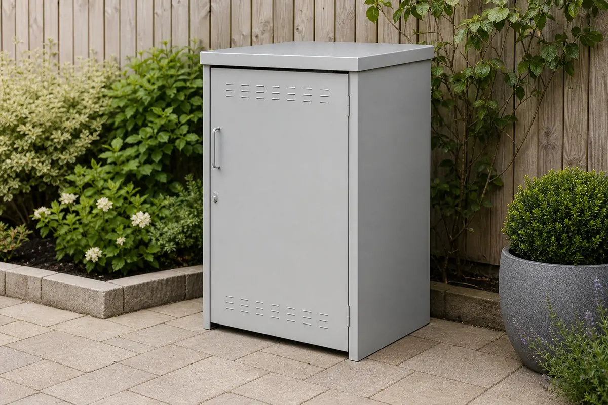 Single bin stores illustrative dimension view